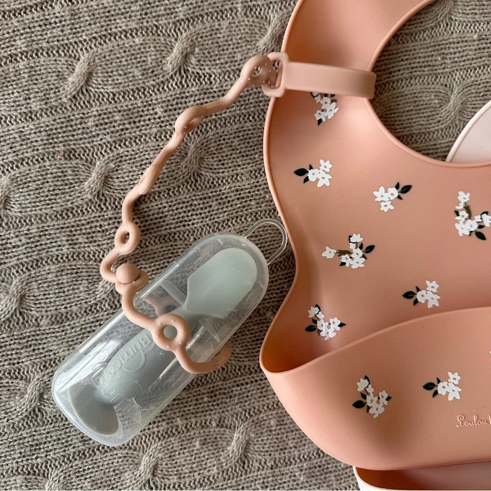 EUC 16pc Baby Girl Bib/Hair/Changing Pad Travel Bundle, Tiny Twinkle